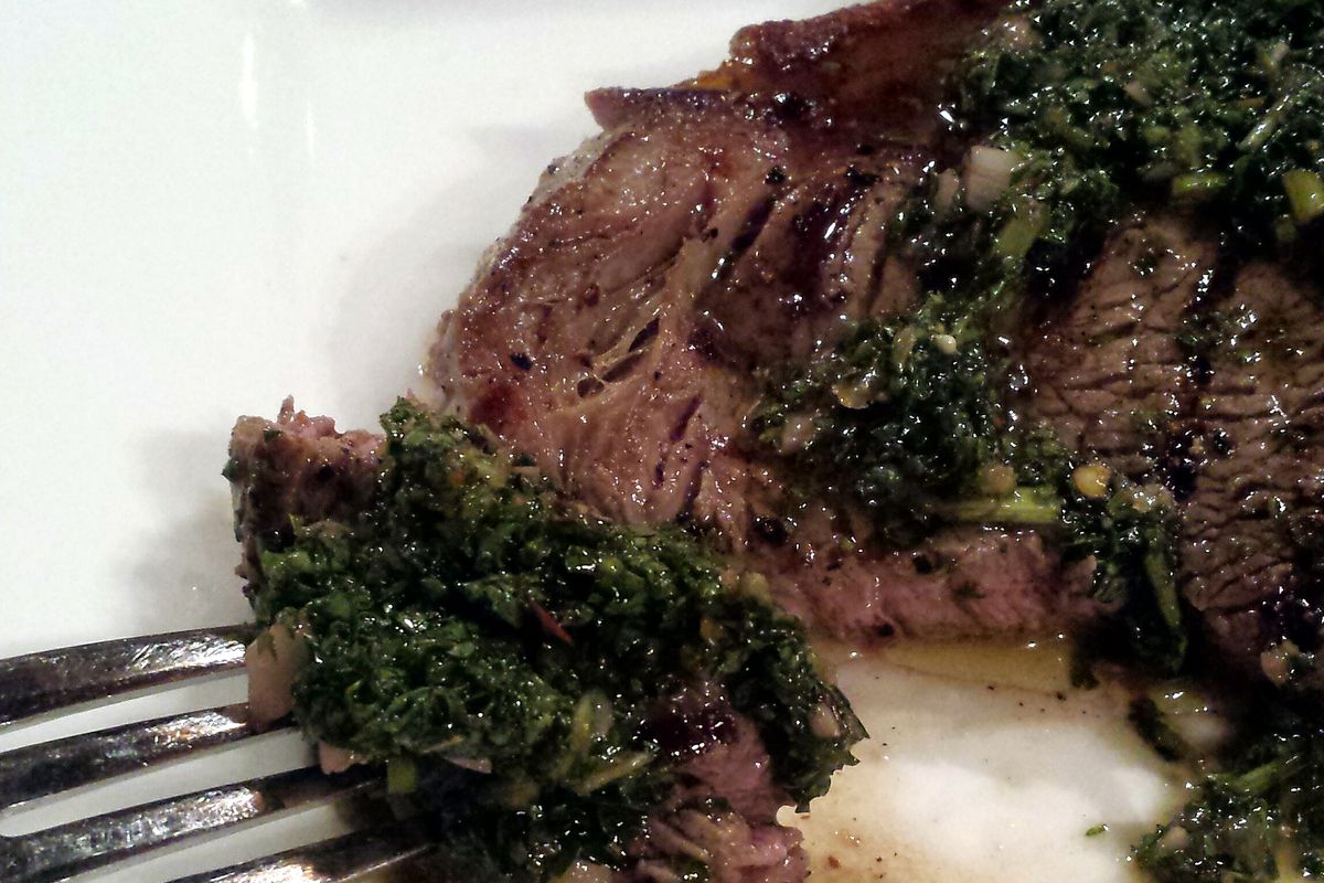 Grilled Flank Steak with Chimichurri